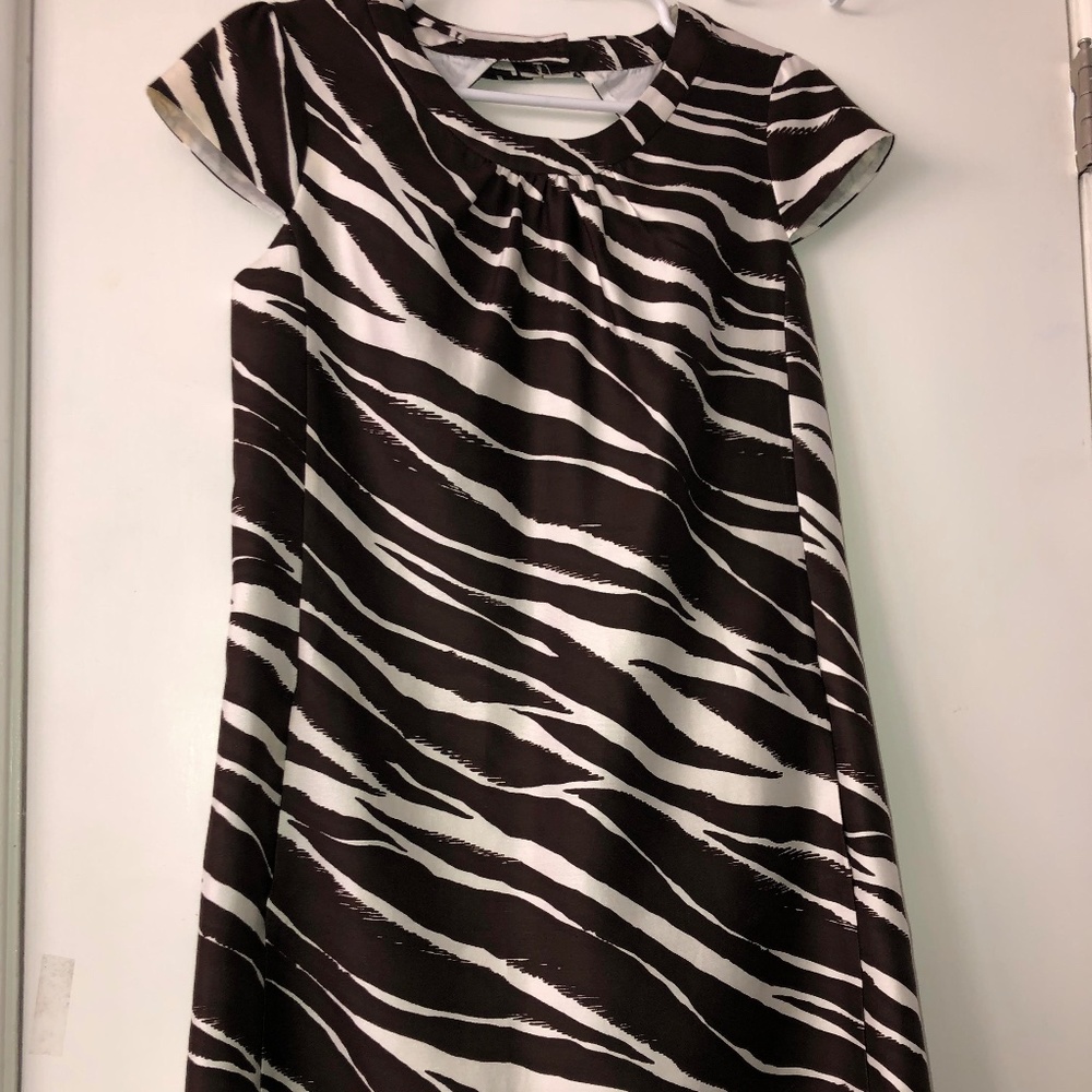 Brown Zebra Pattern Kate Spade Dress